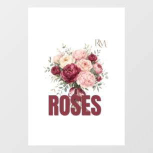 Romantic Roses Floral Bouquet Elegant Flower Desig