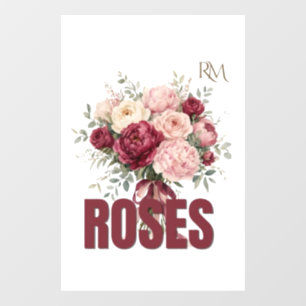 Romantic Roses Floral Bouquet Elegant Flower Desig
