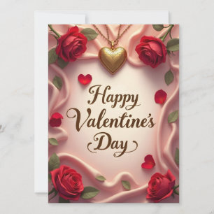 Romantic Roses & Heart Valentine Design