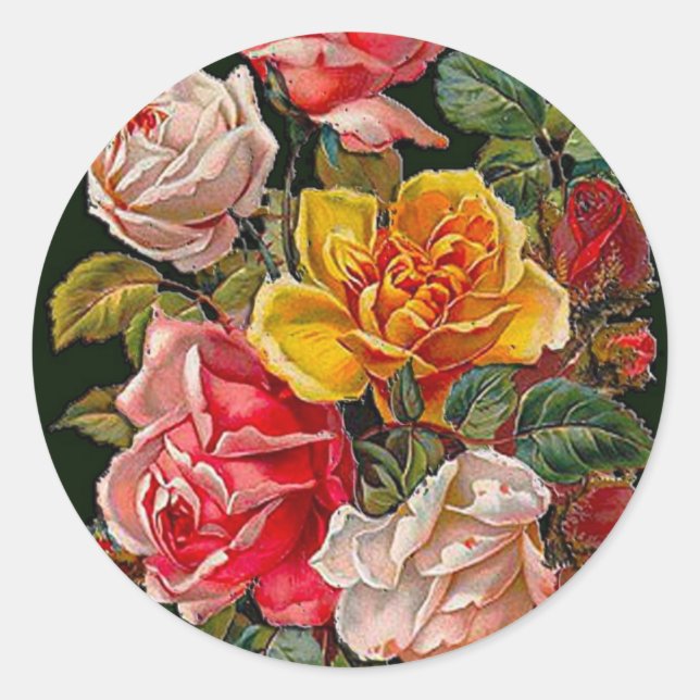 Romantic Roses Sticker (Front)