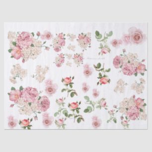 Romantic roses tissue paper