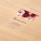 Romantic Ruby Red Rose Quinceanera Party