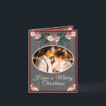 Romantic Rustic Couples Photo Christmas Cards<br><div class="desc">Romantic Rustic Couples Photo Christmas Cards</div>