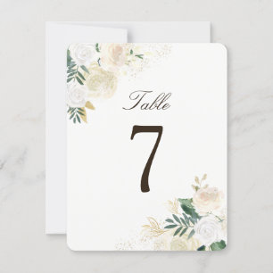 Romantic Rustic Woodland Table Number Cards