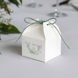 Romantic Sage Floral Wreath w/Lovebirds Wedding Square Sticker<br><div class="desc">This classic design captures all the elegance and romance of 18th century France, and features an etched sage green floral wreath encircling a pair of nesting lovebirds. It is complemented by a subtle sage toile pattern featuring a classic landscape. Customize the opacity level of the graphics in the design editor,...</div>