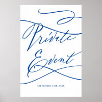 Romantic Sapphire Blue Private Event