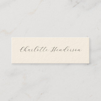 Romantic Script Graduation Announcement Name Card