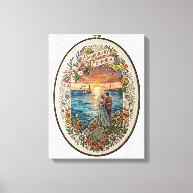 Romantic Seascape Canvas Print (Front)