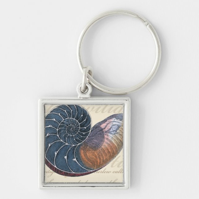 Romantic Seashell Key Ring (Front)