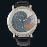 Romantic Seashell Watch<br><div class="desc">Do you live far away from the beach? No problem! Get this romantic seashell painting so you can image yourself sitting on a peaceful beach on a warm sunny day. This piece of art romanticises the sea and the little waves which will leave you yearning for a visit the beach....</div>