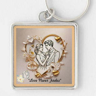 "Romantic Serenity Found" Key Ring