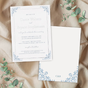 Romantic Shabby Chic Blue and White Wedding