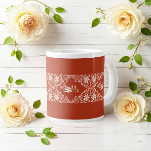 Romantic Shabby Chic Red Rust Mr Wedding Mug