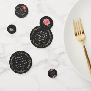 Romantic Shakespeare Table Confetti Set