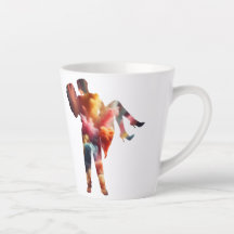 Romantic Silhouette Love Explosion Mug – Vibrant A