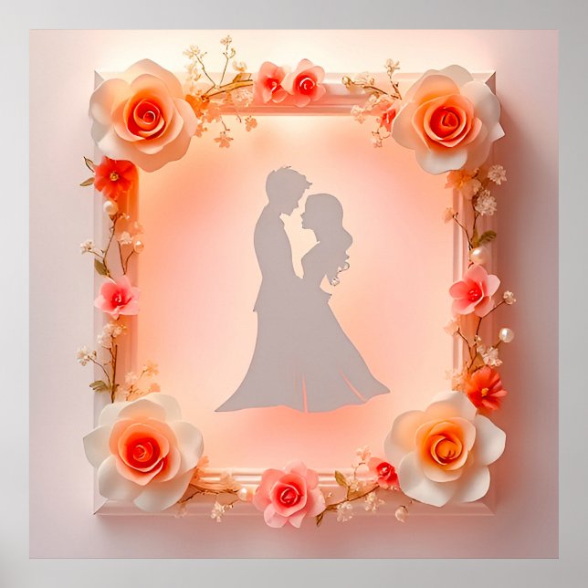 Romantic Silhouette of a Couple Poster (Front)