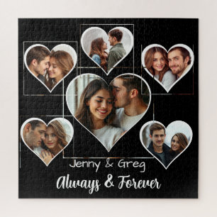 Romantic Six Photo Template  Jigsaw Puzzle