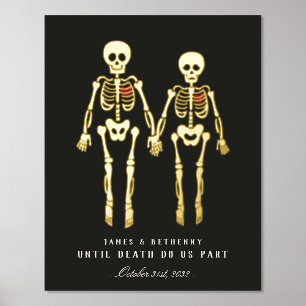 Romantic Skeletons Foil Prints