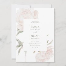 Romantic Soft Blush Peony Wedding