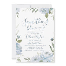 Romantic something blue floral Bridal Shower
