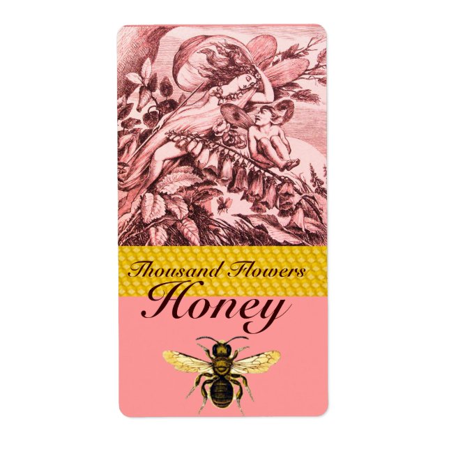 ROMANTIC SPRING FLOWER FAIRIES HONEY BEE,BEEKEEPER (Front)