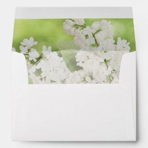 Romantic Spring Flower Floral Lilac Wedding Envelope