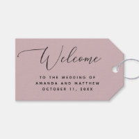 Romantic Spring Muted Rose Quartz Wedding Welcome