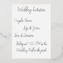 Romantic Starry Night Couples Wedding Invitation C