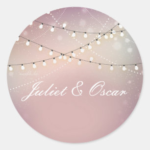 Romantic Strung Lights Stickers