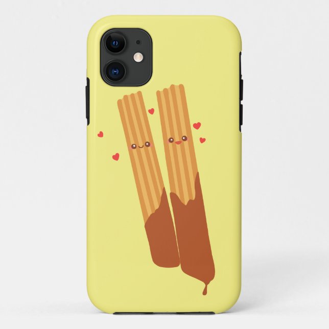 Romantic Sugary Spanish Churros  With Chocolate Case-Mate iPhone Case (Back)