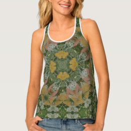 Romantic Summer Garden Mandala Singlet