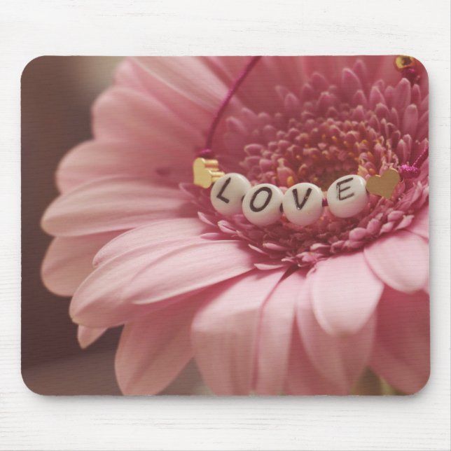 Romantic Sunflower Mouse Pad (Front)