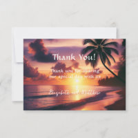 Romantic Sunset Beach Wedding