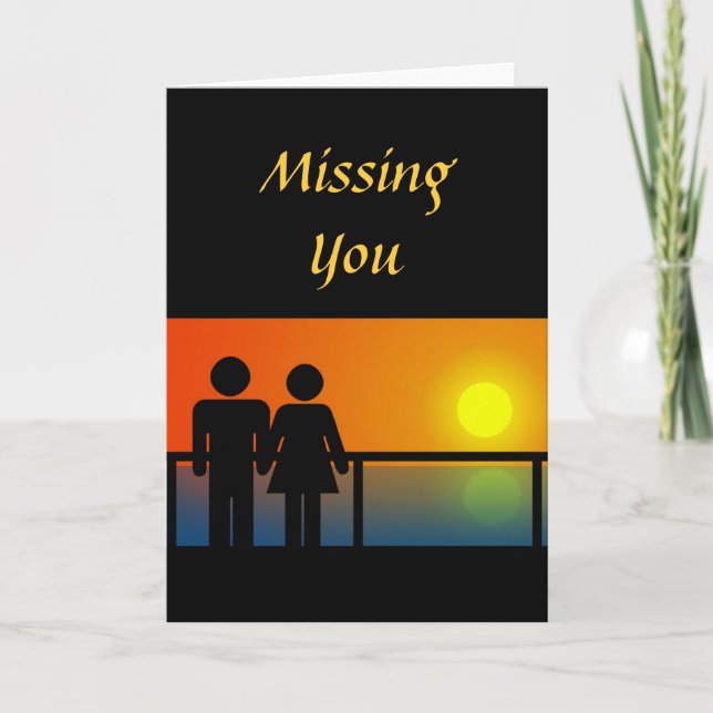 Romantic Sunset Card (Front)