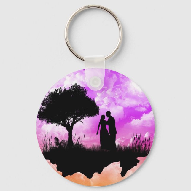 Romantic Sunset Keychain (Front)