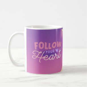 Romantic Sunset Notebook: Heartstrings of Destiny  Coffee Mug