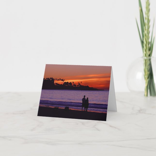 Romantic Sunset Notecard (Front)