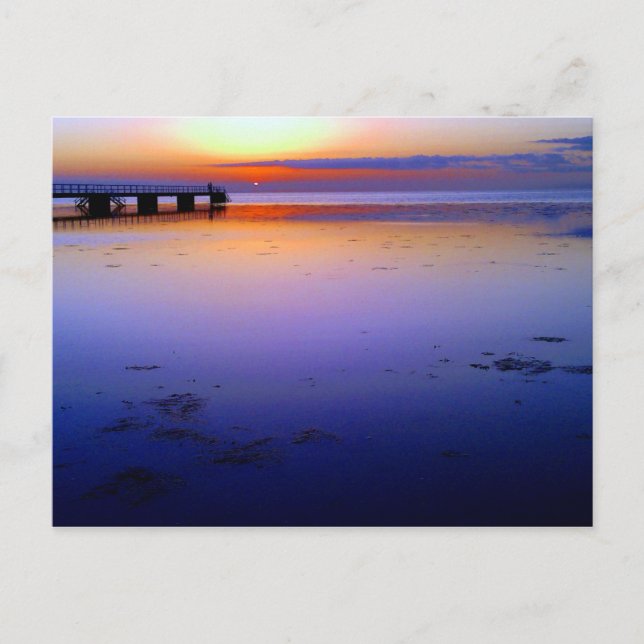 Romantic Sunset Postcard (Front)