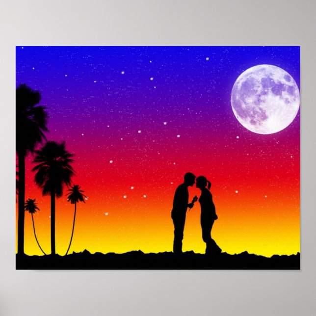 Romantic Sunset Poster (Front)