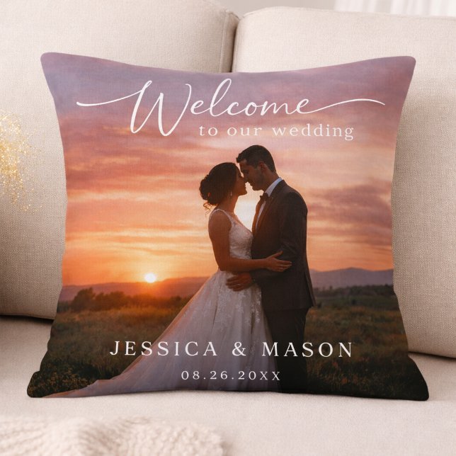Romantic Sunset Wedding Gift Cushion (Creator Uploaded)
