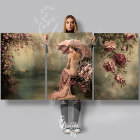 Romantic Swan Lake 1920's Vintage Flapper & Floral