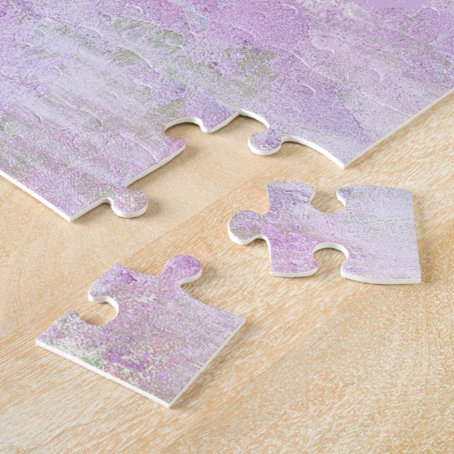 Romantic Sweet Happy New Year 2016 Soft Pink Jigsaw Puzzle (Side)