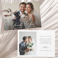 Romantic Swirly Calligraphy Wedding 2 Photo