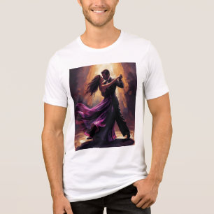 ✨Romantic Tango Couple Elegant Dance Design ✨ Tri-Blend Shirt