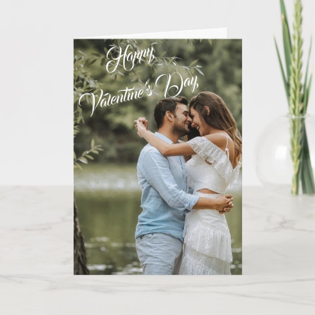 Romantic To The Love of My Life Happy Valentine  Holiday Card (Front)