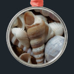 Romantic Tropical Exotic Sea Shells Beach Love Metal Tree Decoration<br><div class="desc">Romantic Tropical Exotic Sea Shells Beach Love</div>