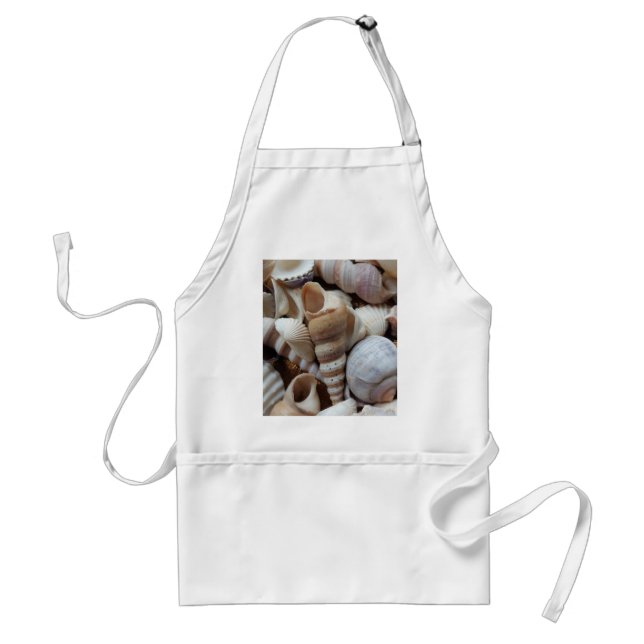 Romantic Tropical Exotic Sea Shells Beach Love Standard Apron (Front)