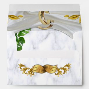 Romantic Tropical Wedding Envelopes