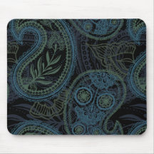 Romantic Turquoise, Blue & Green Paisley