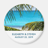 Romantic Turquoise Tropical Beach Wedding